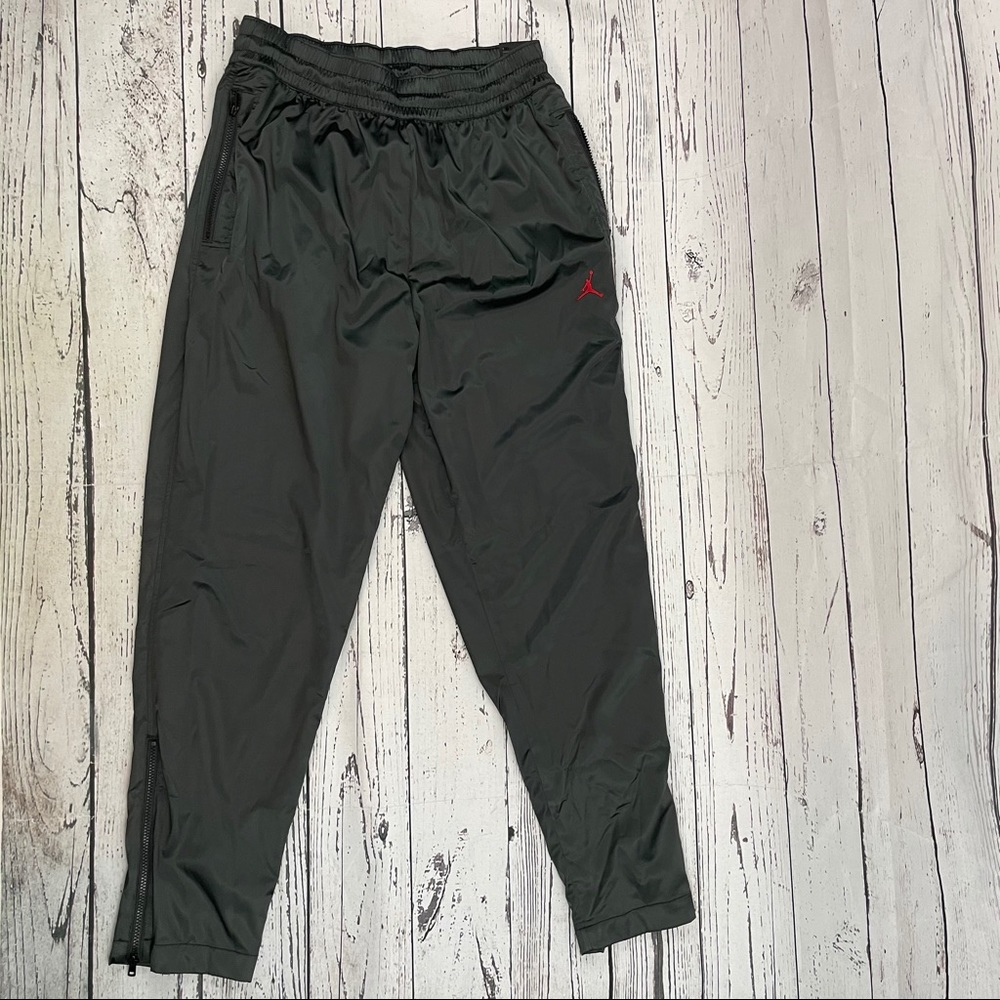 Nike Air Jordan AJ5 Black Satin Jogger Pants